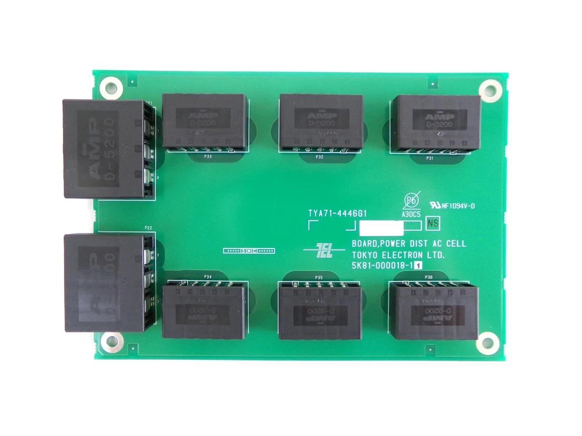 TEL Tokyo Electron 5K81-000018-11 Power Distribution AC Cell PCB TYA71-4446G1