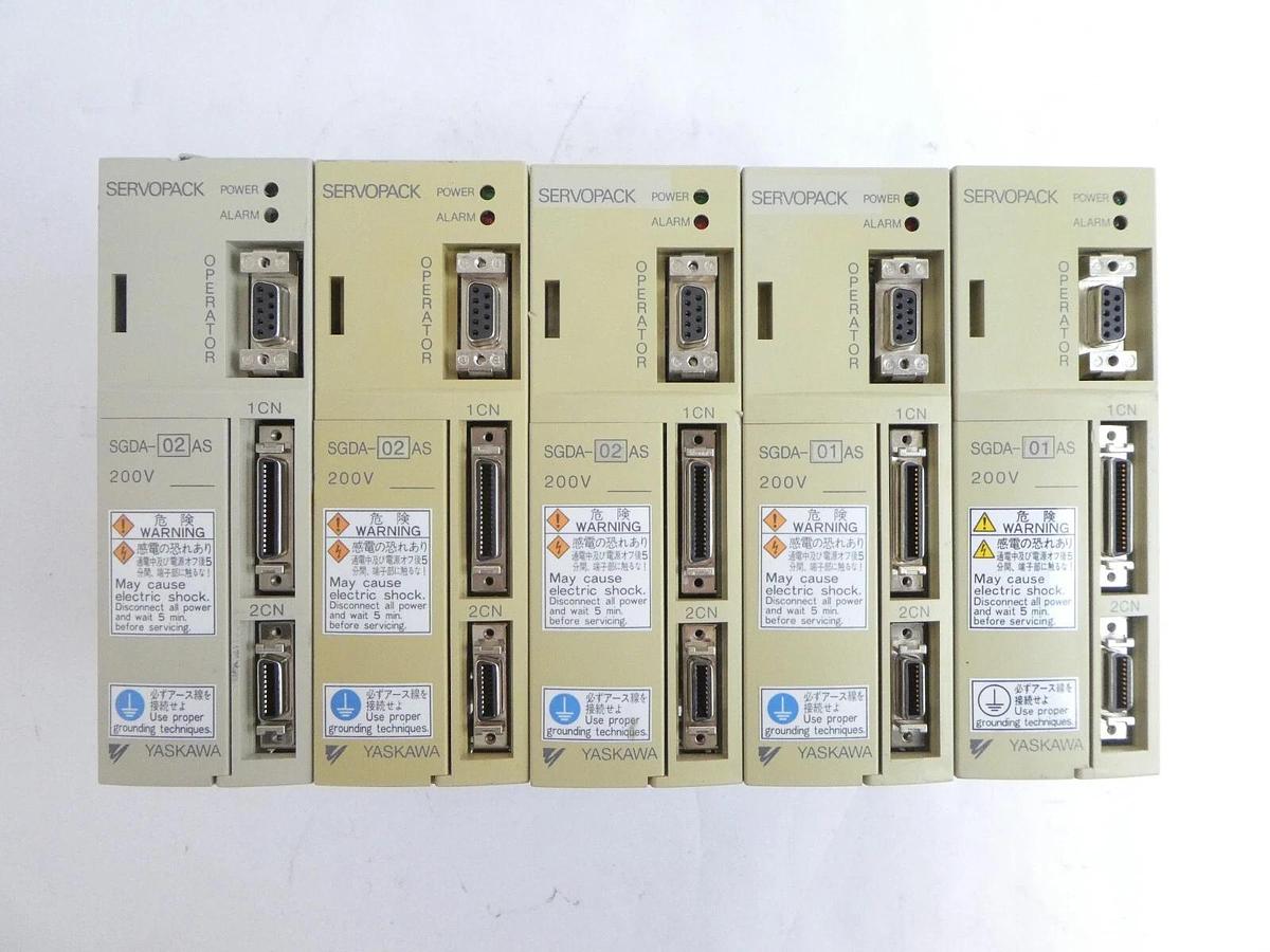 Used Yaskawa Electric SGDA-01AS SGDA-02AS Servo Driver Servopack Lot of 14 Working