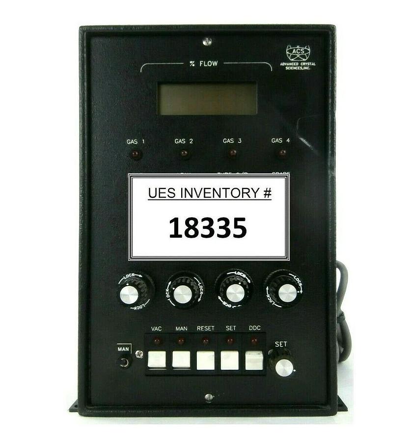 Used Advanced Crystal Sciences 500 Gas Flow Monitor Controller Working Spare