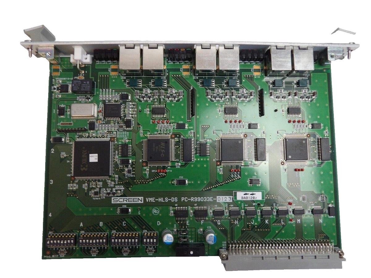 Used DNS Dainippon Screen PC-R99033E-0123 VME PCB Card VME-HLS-DS Working