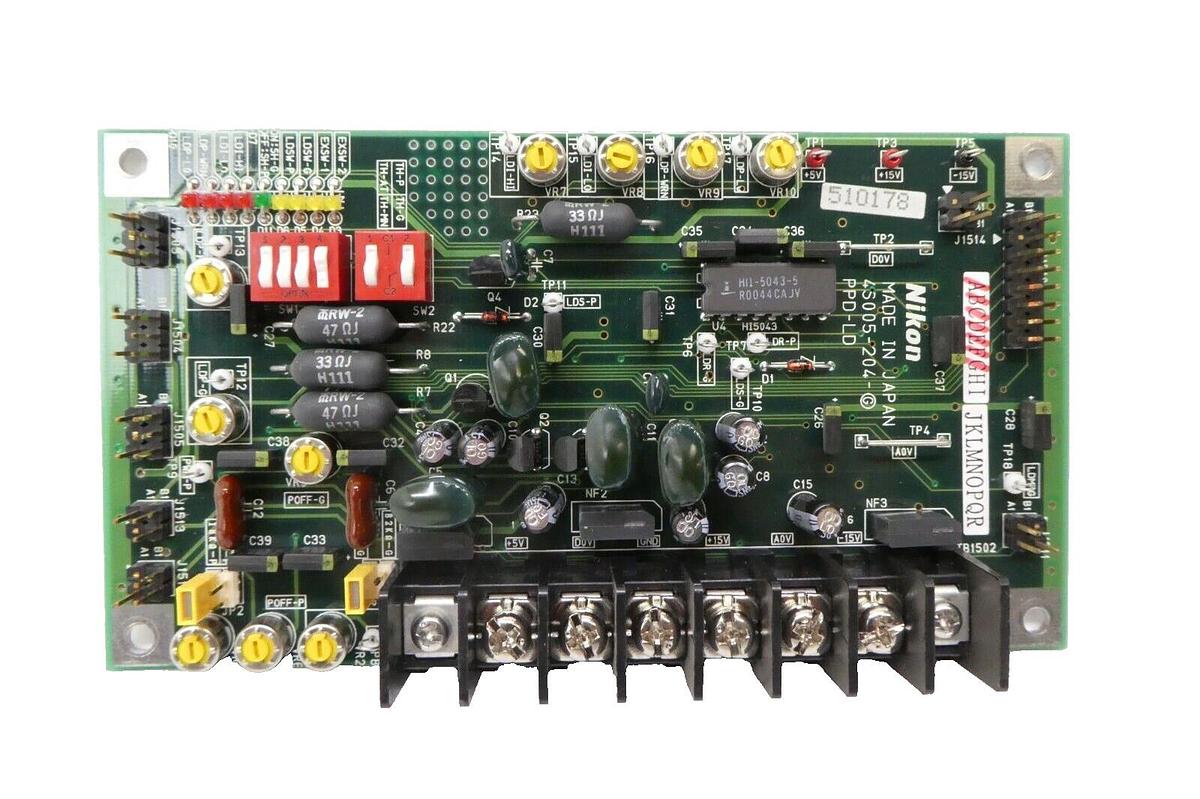 Used Nikon 4S005-204-Ⓖ PPD-LD PCB NSR-S204B Step-and-Repeat System Working Spare