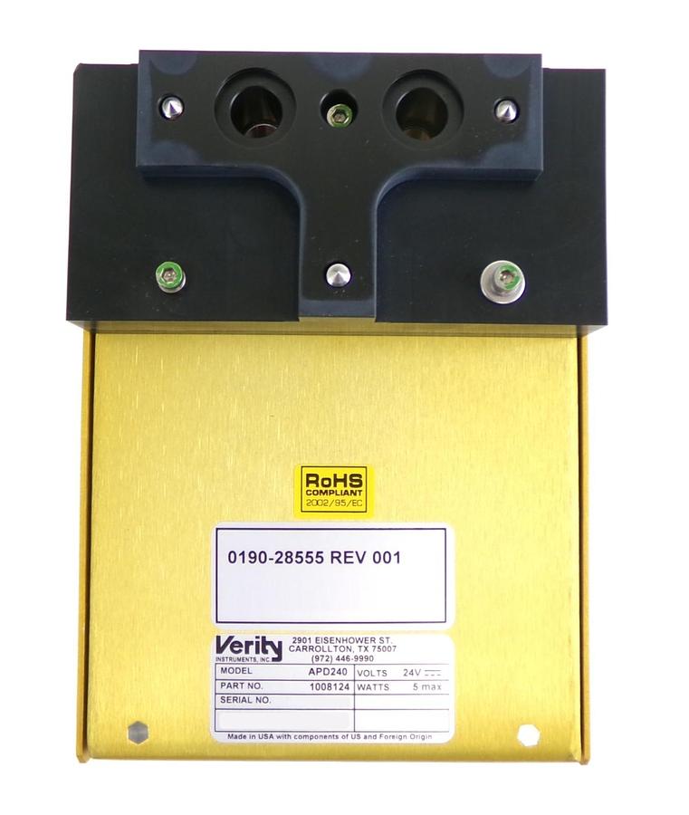 Used Verity Instruments 1008124 Laser Optical Module APD240 AMAT 0190-28555 Working