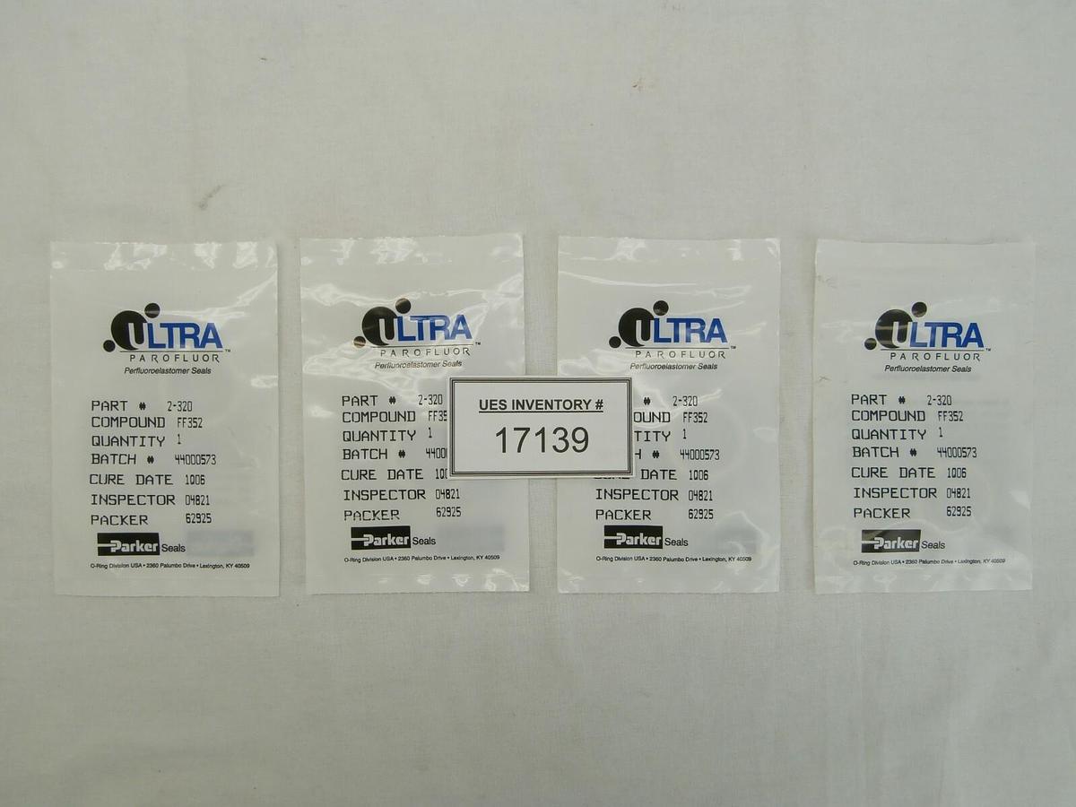 Parker Seals 2-320 O-Ring Ultra Parofluor Seal FF352 Reseller Lot of 4 New