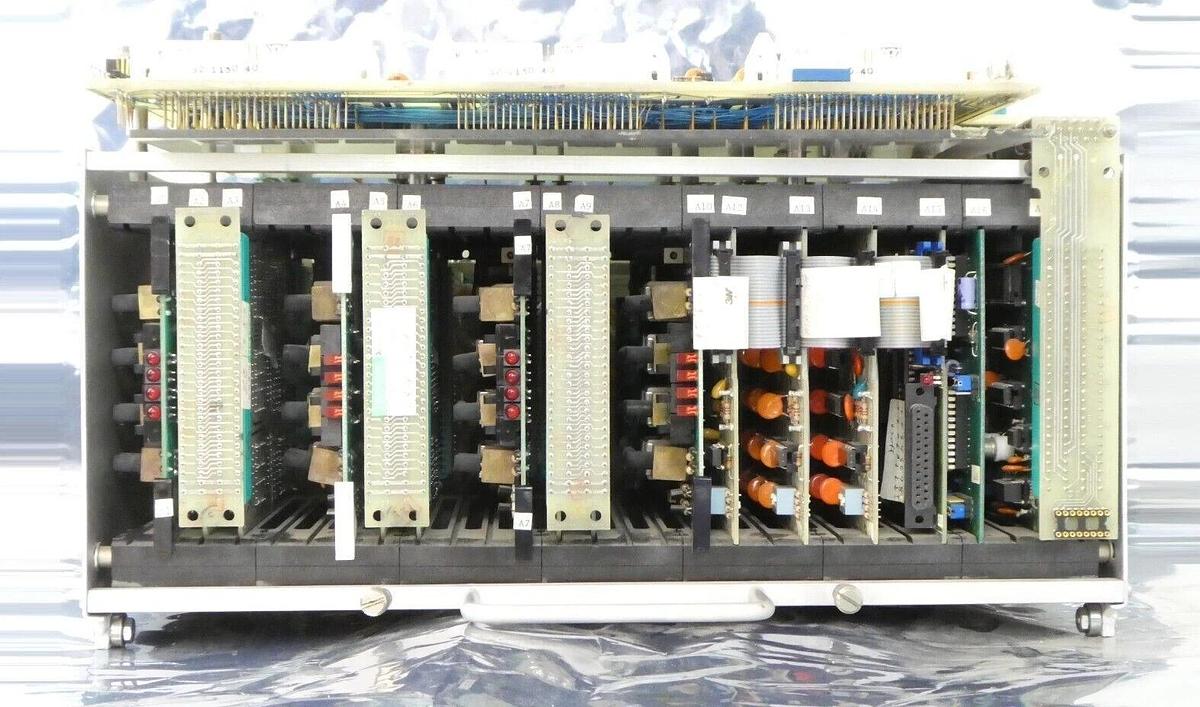 Used Varian VSEA H0289-1 E.S. Control Logic and Pneumatic Rack PCB D-H0121001 Working