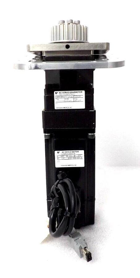 Used Yaskawa SGMAH-04AAF41 AC Servo Gearmotor YSC-SG08PE04-01 AMAT Lot of 2 Working