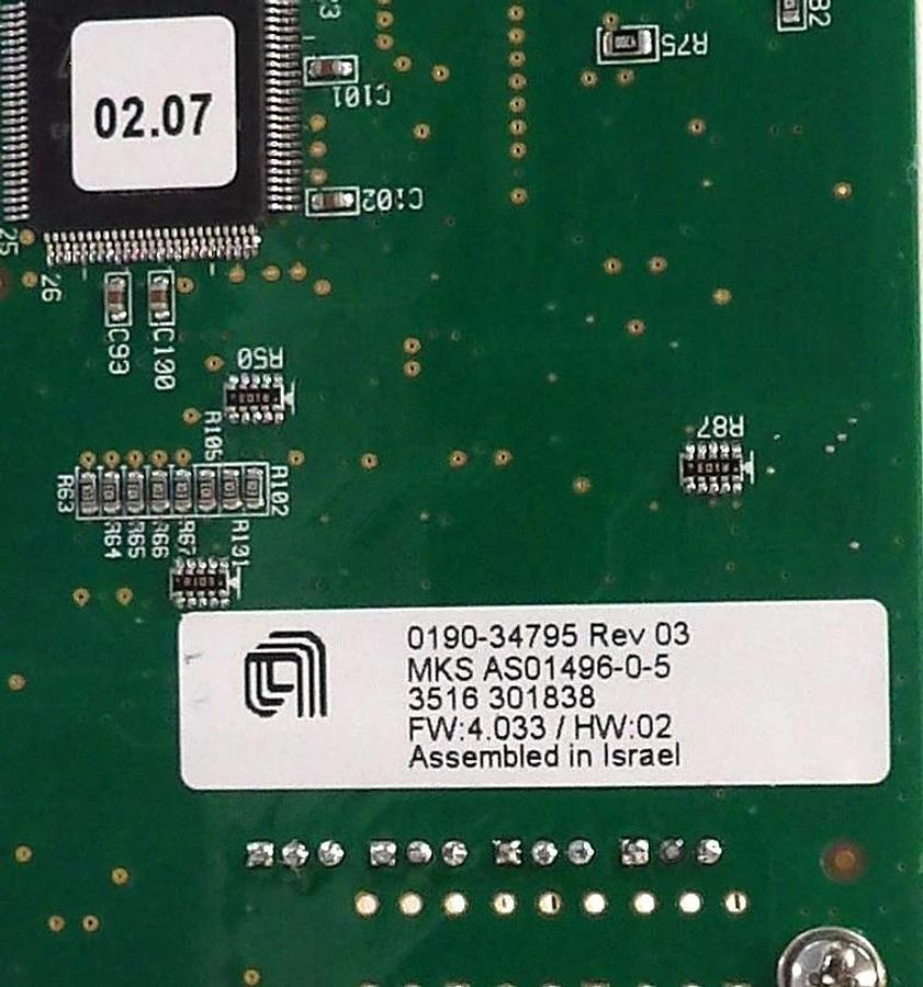 Used MKS Instruments AS01496-0-5 PCB Card CDN496R AMAT 0190-34795 Reseller Lot of 3