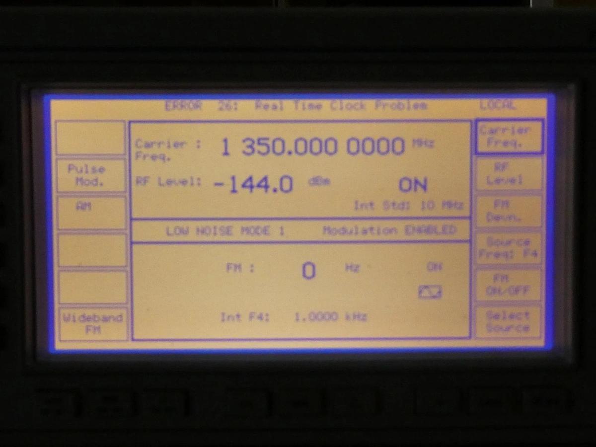 Used IFR 2040 10khz-1.35Ghz Low Noise Signal Generator Ver. 9.15 Error 26 Untested