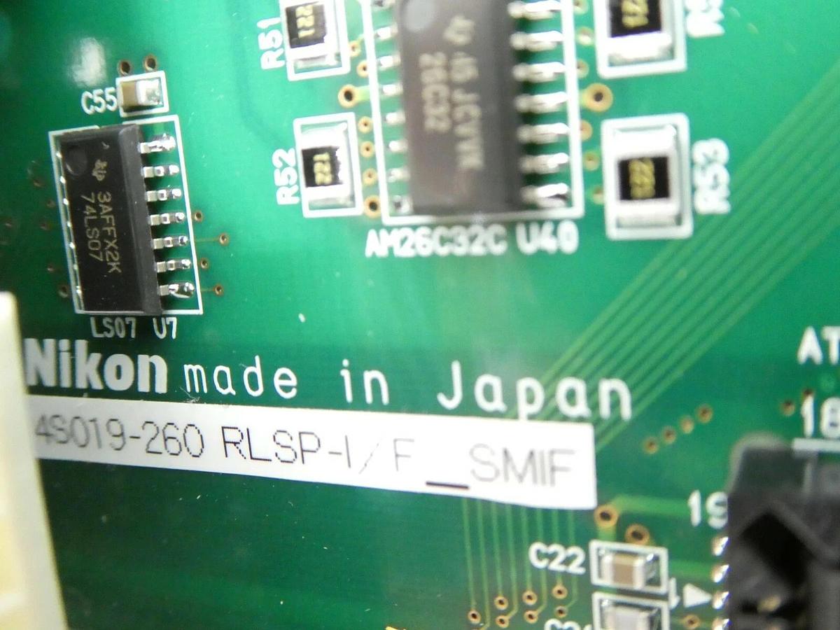 Used Nikon Precision 4S019-260 Processor PCB Card RLSP-I/F_SMIF NSR-S307E Working