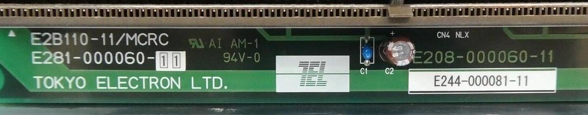 Used TEL Tokyo Electron E244-000081-11 Backplane PCB E281-000060-11 E2B110-11/MCRC