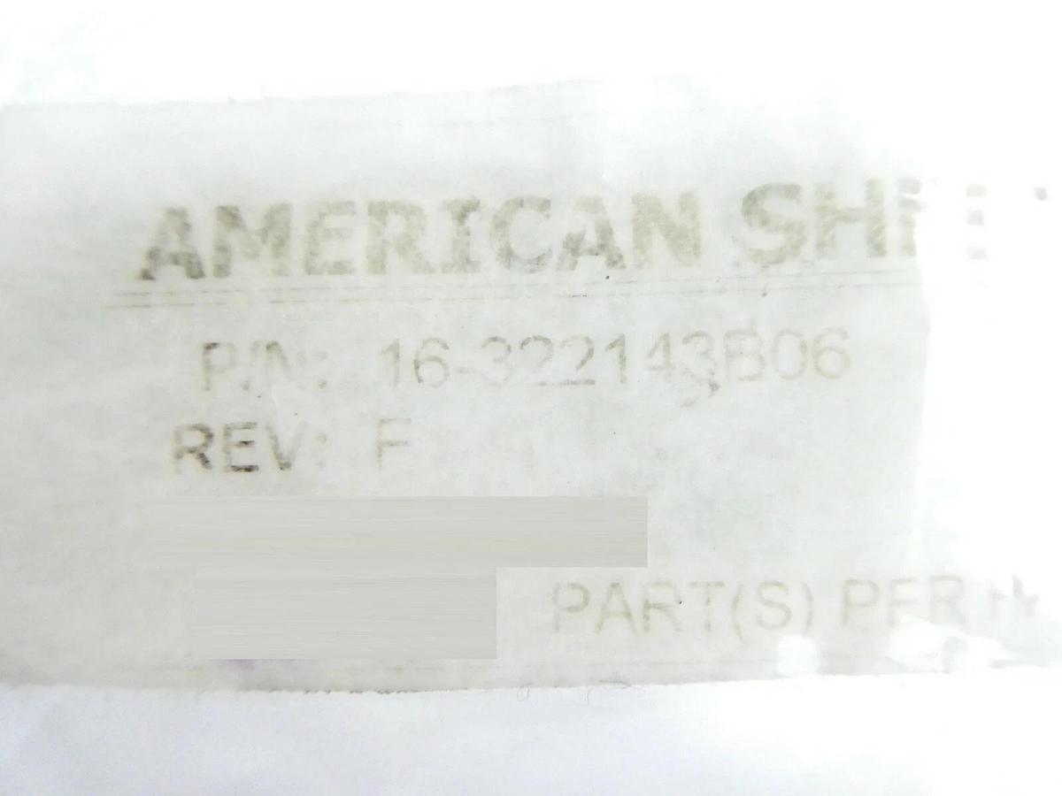 ASM 16-322143B06 Manual Valve Shutoff Spacer Reseller Lot of 20 New Surplus