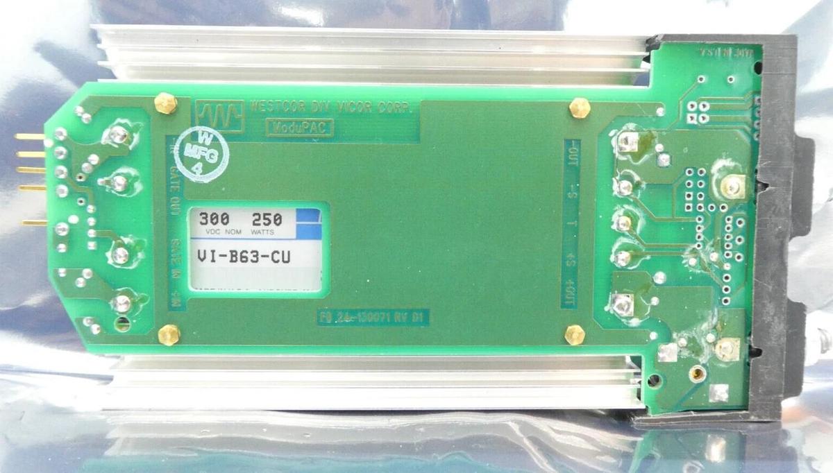 Used Varian 34-029889-24 24V Control Cartridge PCB Vicor VI-263-CU VI-B63-CU Lot of 4