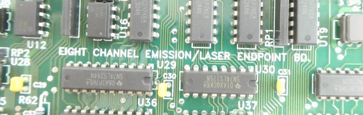 Used AMAT Applied Materials 0100-09172 8 Channel Emission/Laser Endpoint PCB Lot of 2