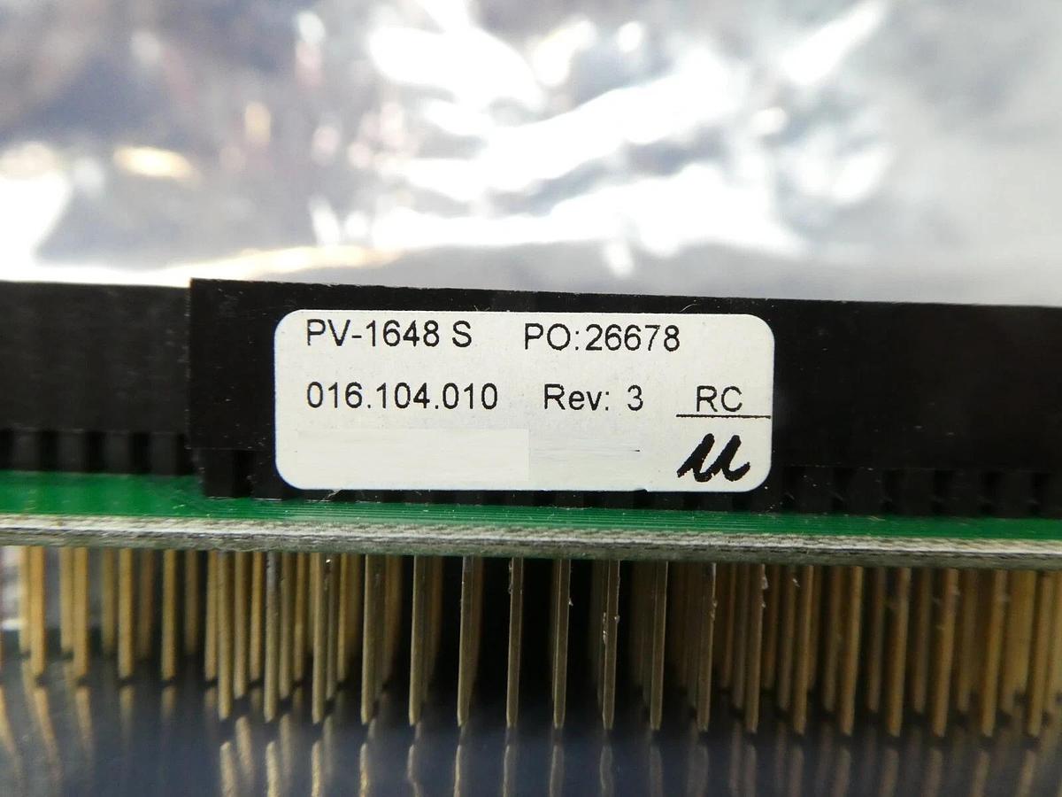 Used Micronix 016.104.010 I/O Interface Board PCB PV-1648 S Air Products Working