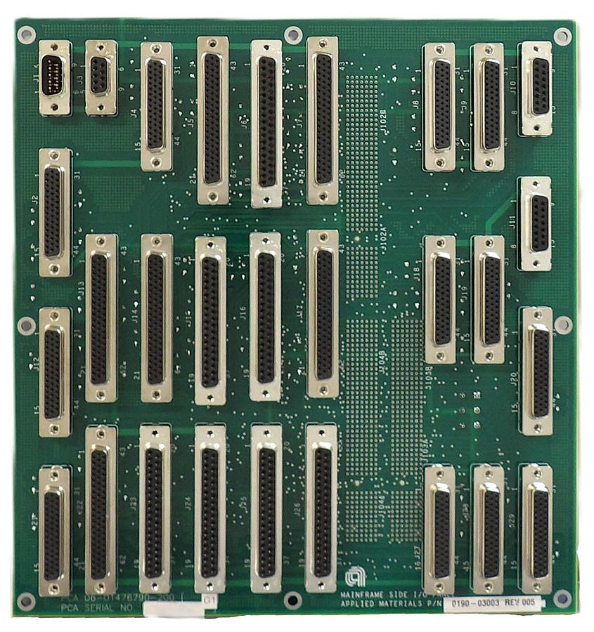 Used AMAT Applied Materials 0190-03003 Mainframe Side I/O Panel PCB Working Surplus