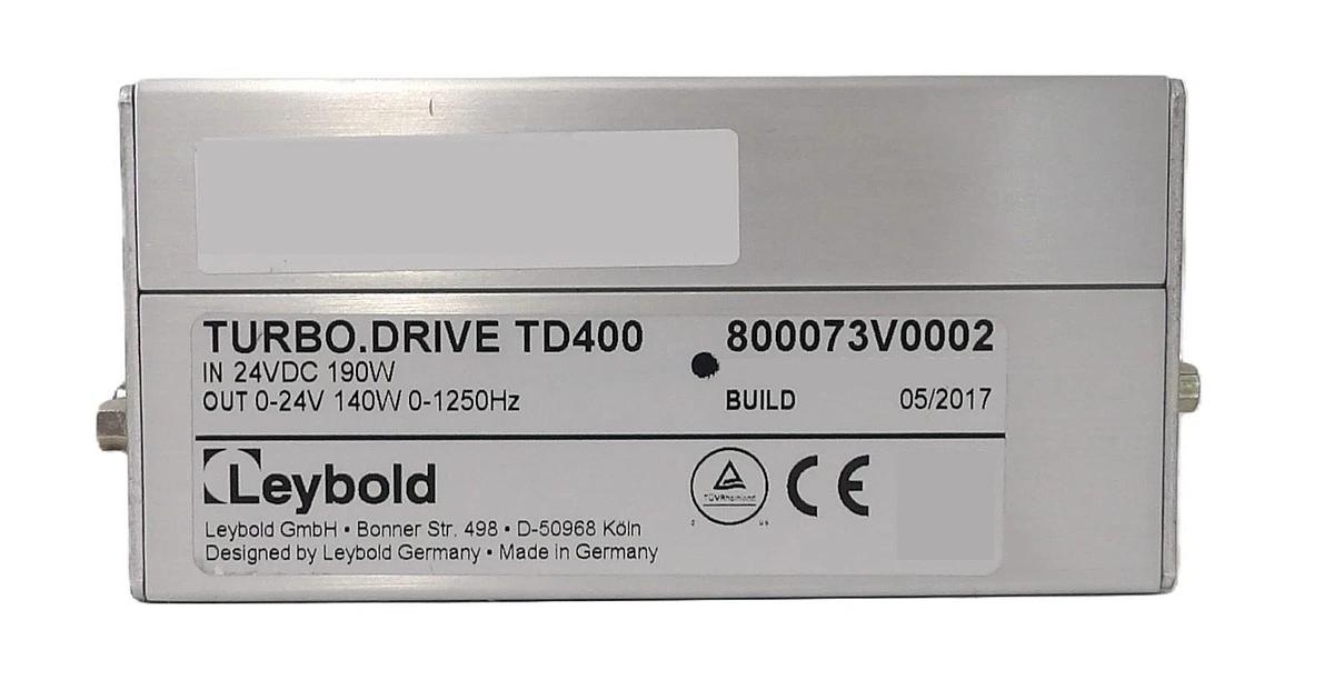 Used TD400 Leybold 800073V0002 Turbomolecular Pump Controller Lot of 3 Working