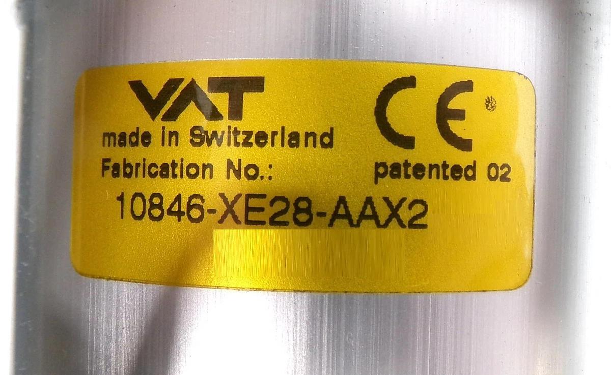 Used VAT 10846-XE28-AAX2 UHV Ultra High Vacuum Chamber Gate Valve Working