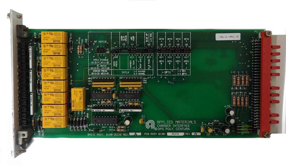 Used AMAT Applied Materials 0190-35278 Interface DPS Poly Centura PCB Working