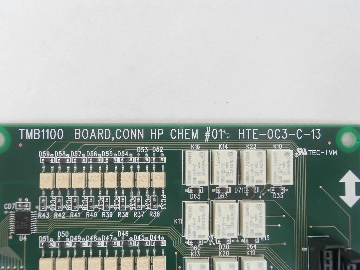 Used TEL Tokyo Electron HTE-0C3-C-13 CONN HP CHEM #01 PCB TMB1100 Lithius Working