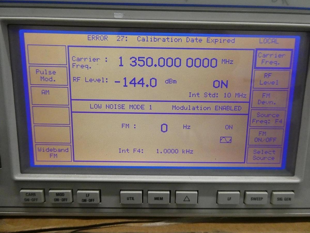 Used IFR 2040 10khz-1.35Ghz Low Noise Signal Generator Opt. 2 9.15 Error 27 As-Is