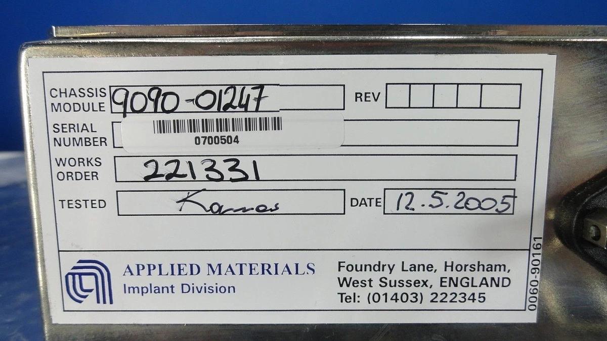 Used AMAT Applied Materials 9090-01247 Beam Current Measurement Module RX/TX Used