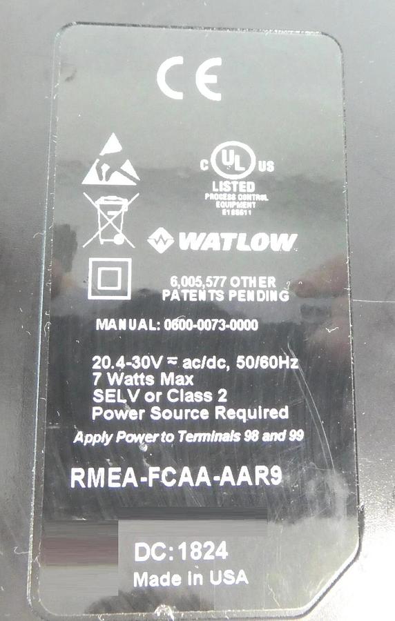 Used Watlow RMEA-FCAA-AAR9 Temperature Controller EZ-ZONE Lot of 13 Working Surplus