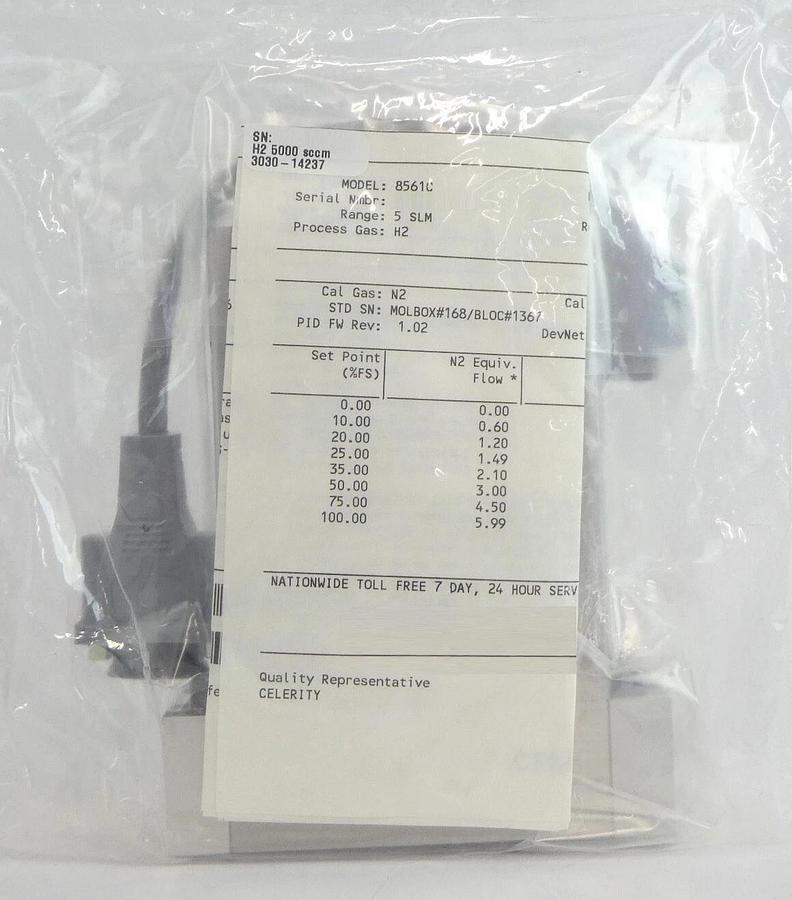 UNIT Instruments UFC-8561C Mass Flow Controller MFC 5000 SCCM H2 AMAT 3030-14237