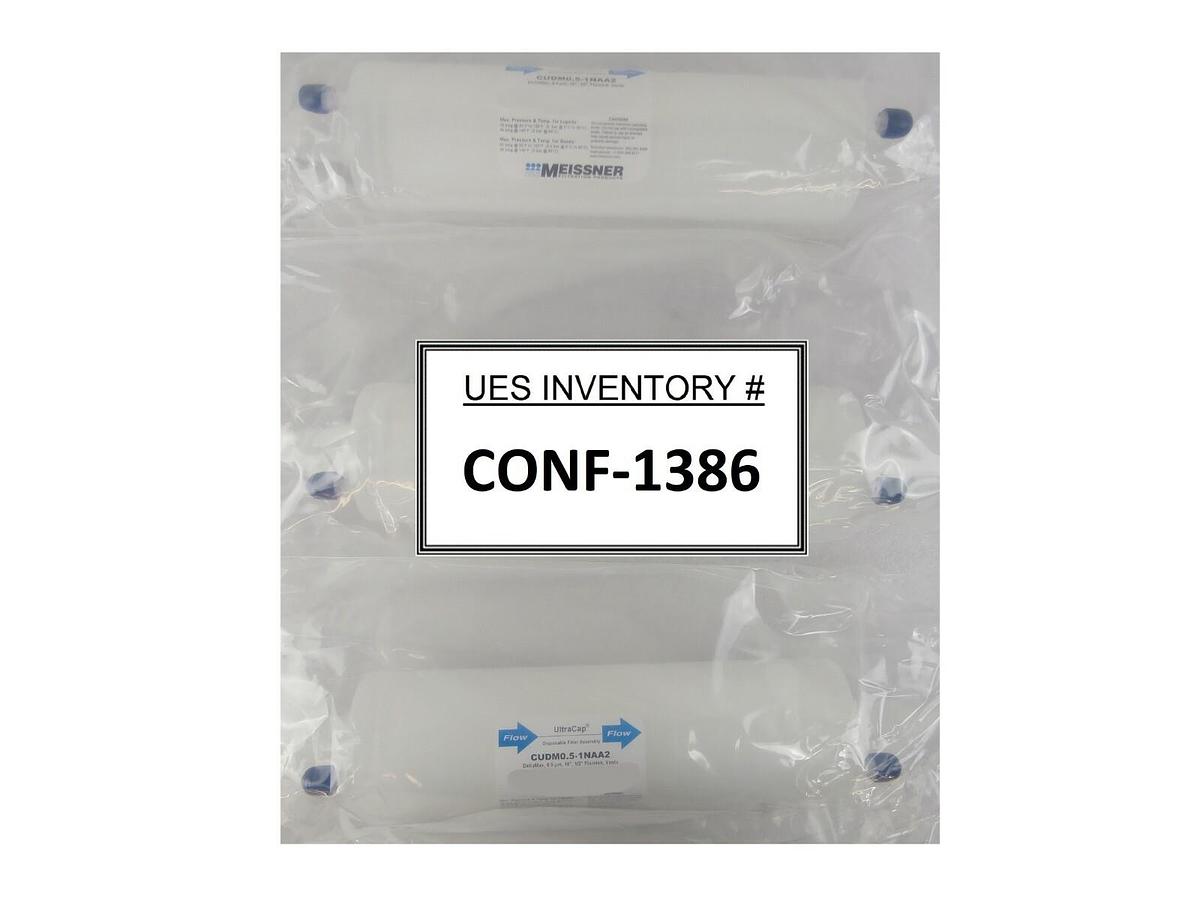 Meissner CUDM0.5-1NAA2 Filter Capsule 0.5 µm UltraCap Reseller Lot of 3 New
