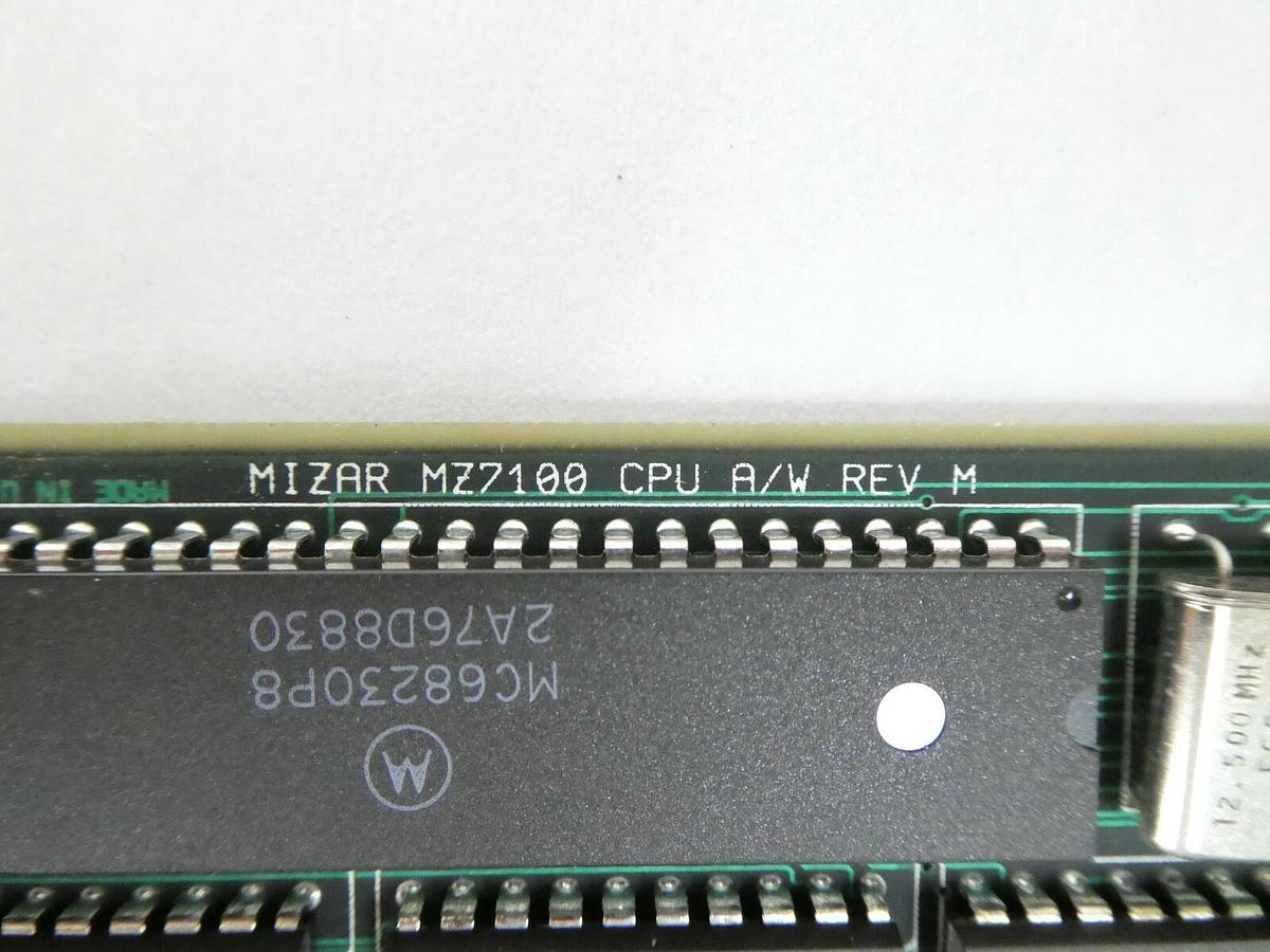 Used Mizar MZ7100 7100 CPU Processor VMEBus PCB Card ASM 6800-03340-0007 Working