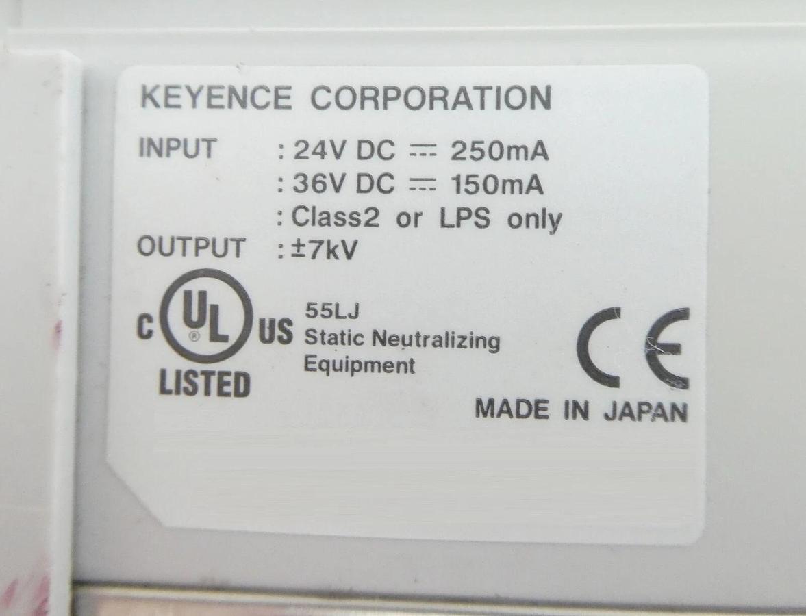 Used Keyence SJ-R084C Ultra High-Speed Sensing Ionizer SJ-H Series Working Spare