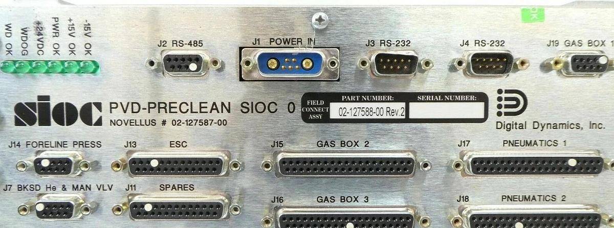 Used Digital Dynamics 02-127588-00 PVD Preclean Control Novellus 02-127587-00 Working