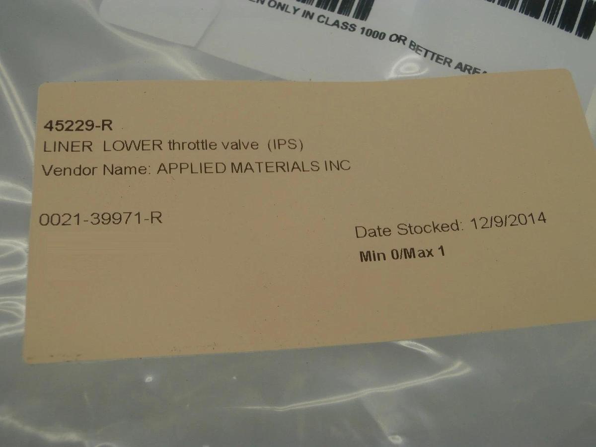 Refurbished AMAT Applied Materials 0021-39971 Lower Throttle Valve Liner Refurbished