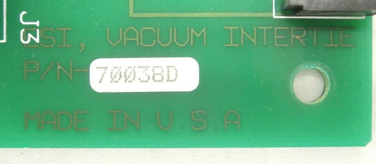 Used ESI Electro Scientific Industries 70038 Vacuum Intertie Board PCB 9250 Working