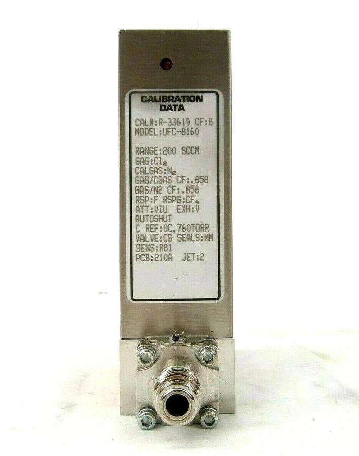 Used UNIT Instruments UFC-8160 Mass Flow Controller MFC 200 SCCM Cl2 Working Spare