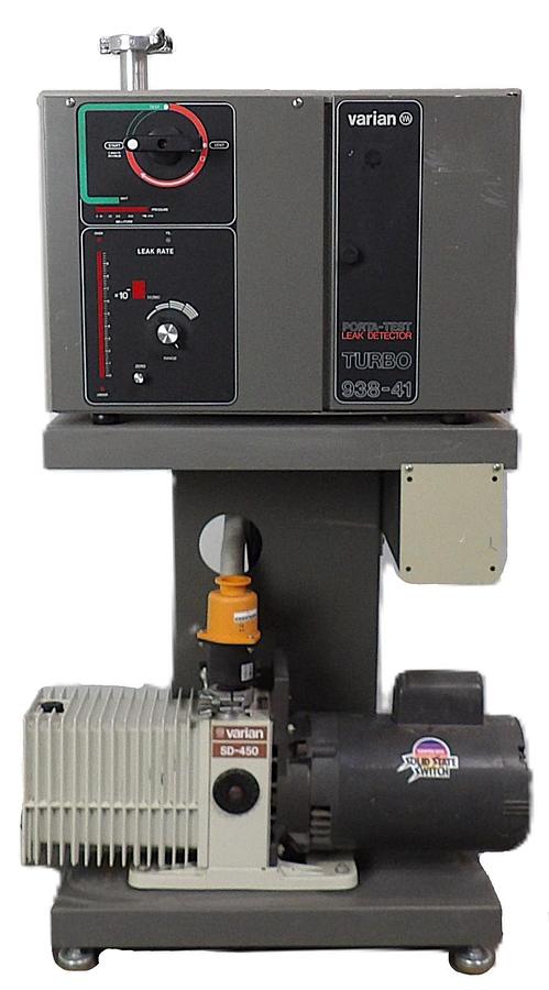 Used Varian 938-41 Helium Leak Detector PORTA-TEST Turbo Tested Parts or Repair As-Is