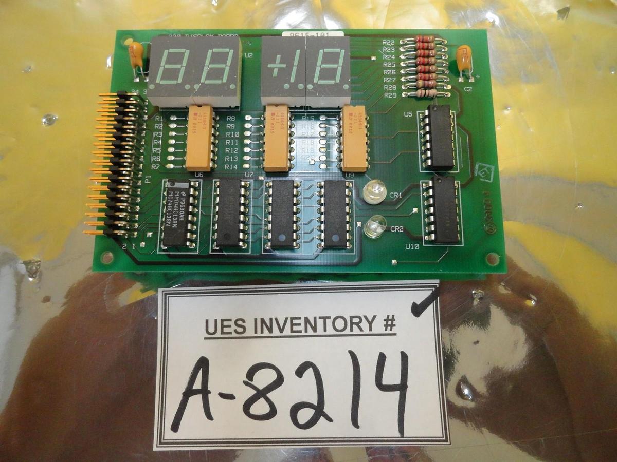 Used Granville-Phillips 009614-101 330 Display Board PCB 9615-101 Used Working