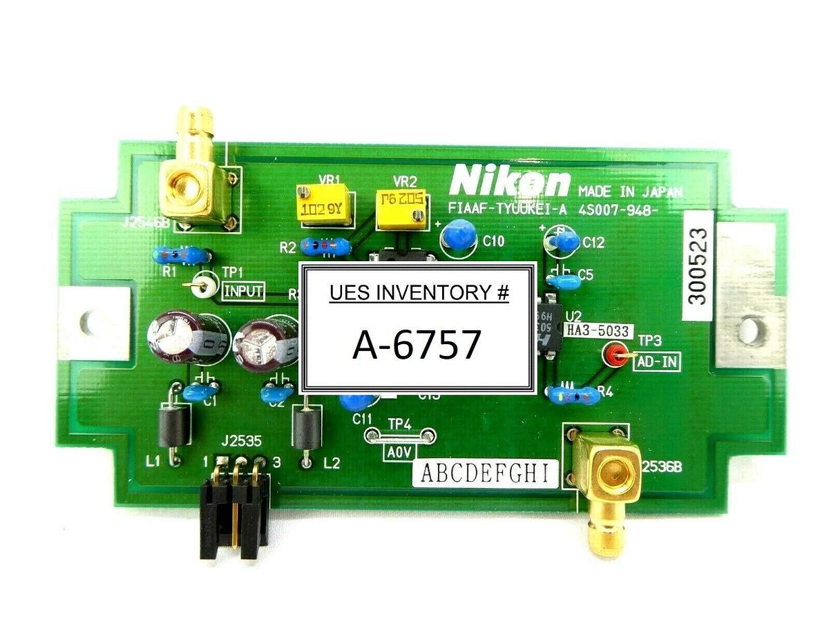 Used Nikon 4S007-948 Interface Board PCB FIAAF-TYUUKEI-A NSR System Working