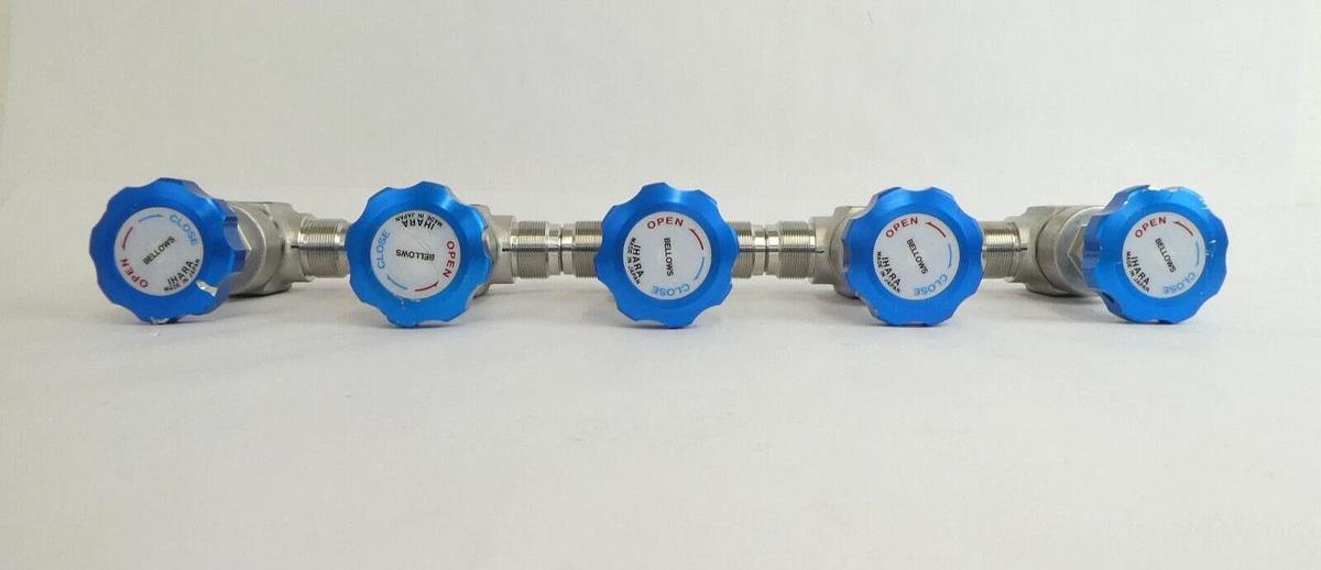 Used IHARA 9C16 Bellows Manual Valve 10k-3/4 Reseller Lot of 10 Working