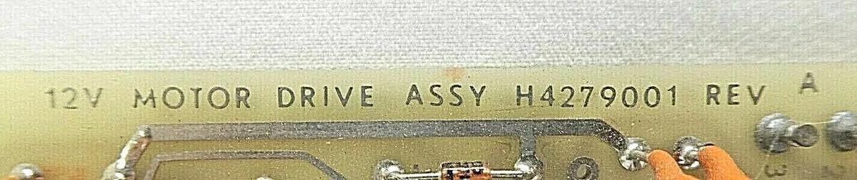 Used Varian Semiconductor VSEA H4279001 12V Motor Drive PCB Card Rev. A Working Spare