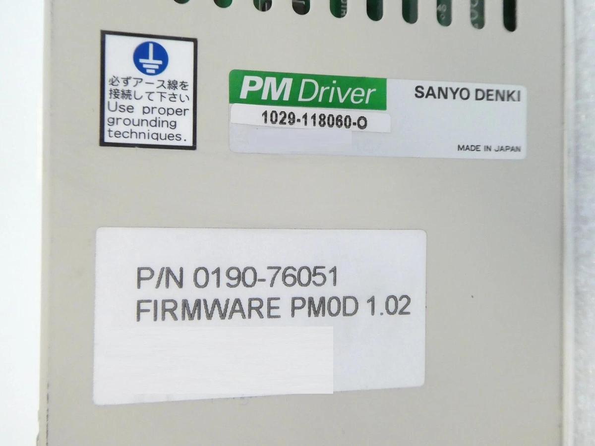 Used Sanyo Denki 1029-118060-0 PM Driver AMAT 0190-76051 Lot of 2 Working