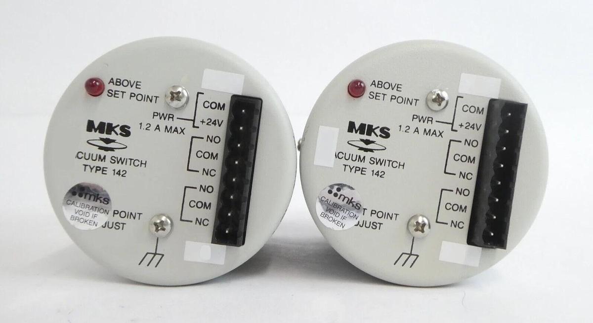 Used MKS Instruments 142A-3124 Vacuum Switch Type 142 Reseller Lot of 6 Working