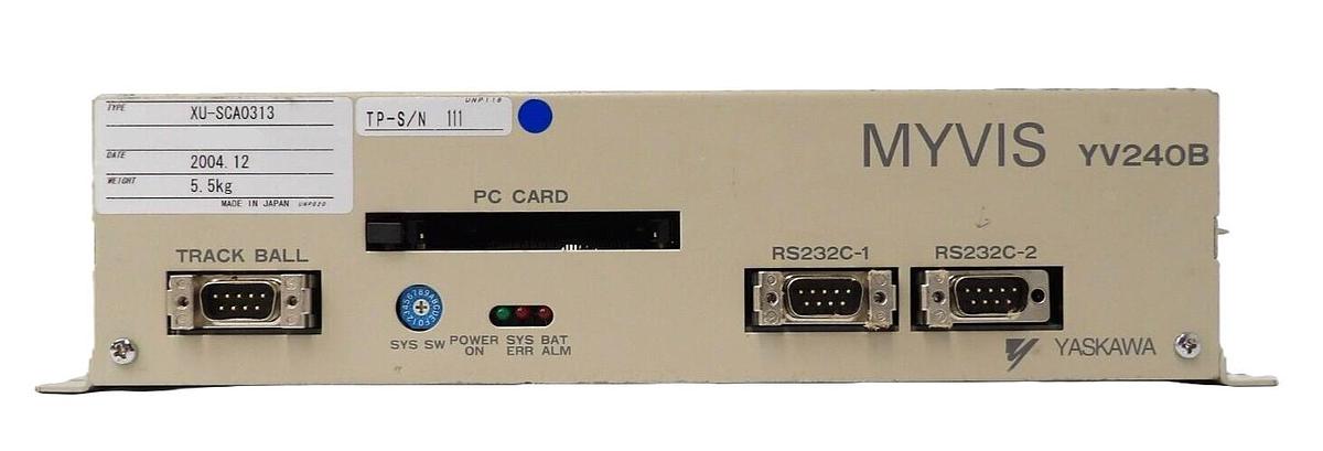Used Yaskawa MYVIS XU-SCA0313 Machine Vision System Controller YV240B Working