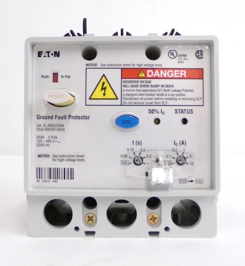 Eaton ELJBN3250W Ground Fault Protector Lot of 2 New