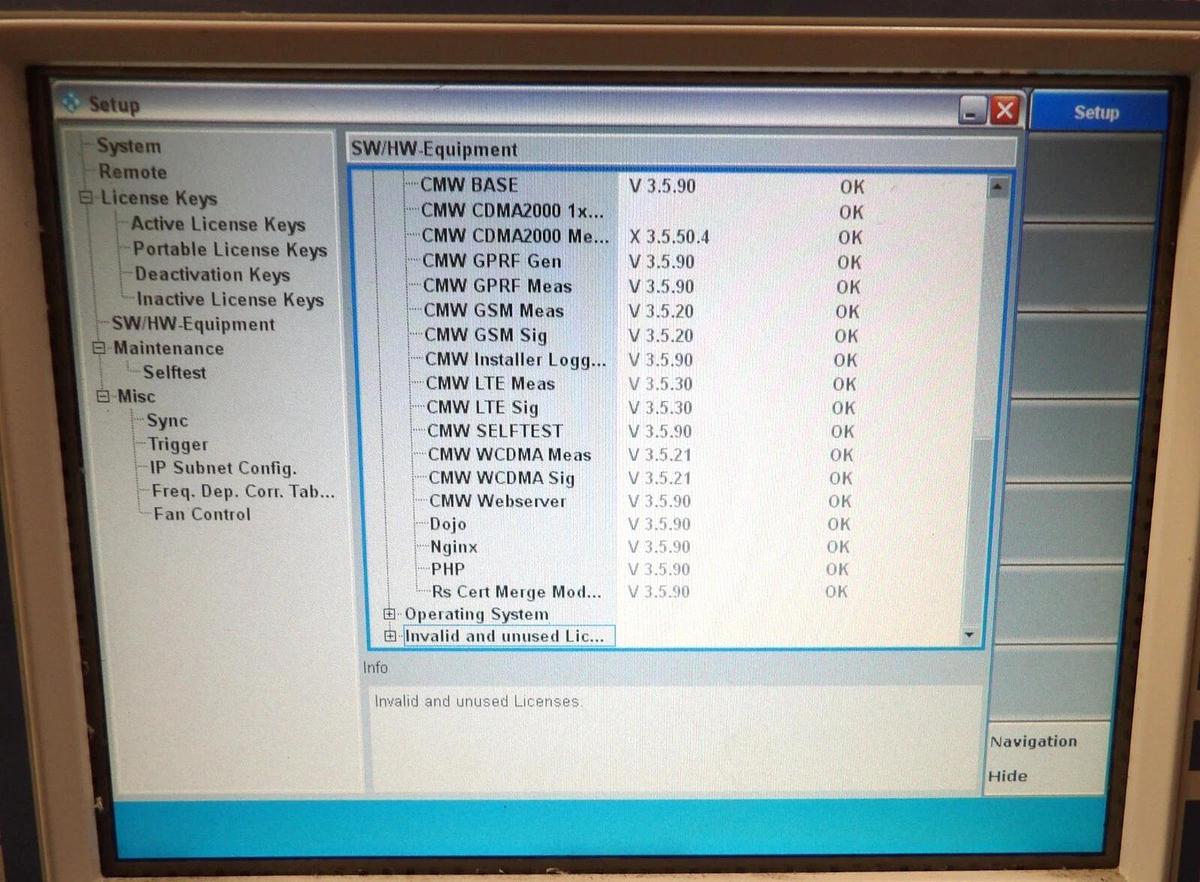 Used Rohde & Schwarz 1201.0002K50 Wideband Radio Tester CMW 500 Working Surplus