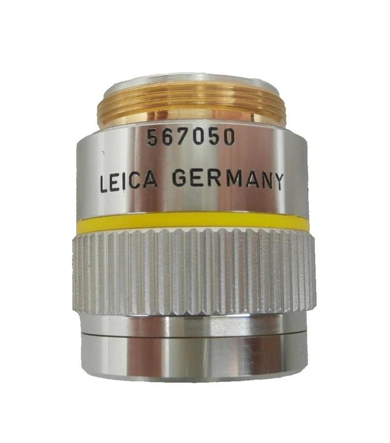Used Leica 567050 Microscope Objective PL Fluotar 10x/0.25 ∞/- Working Surplus