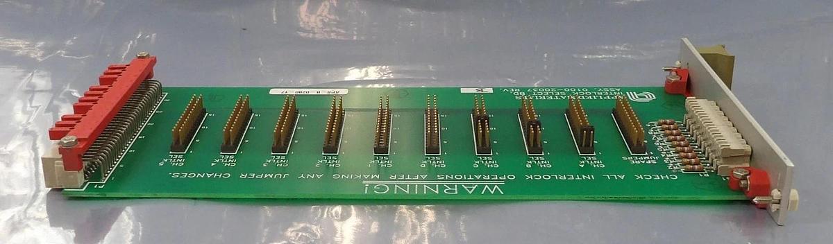 Used AMAT Applied Materials 0100-20037 Interlock Select PCB Card Working Surplus