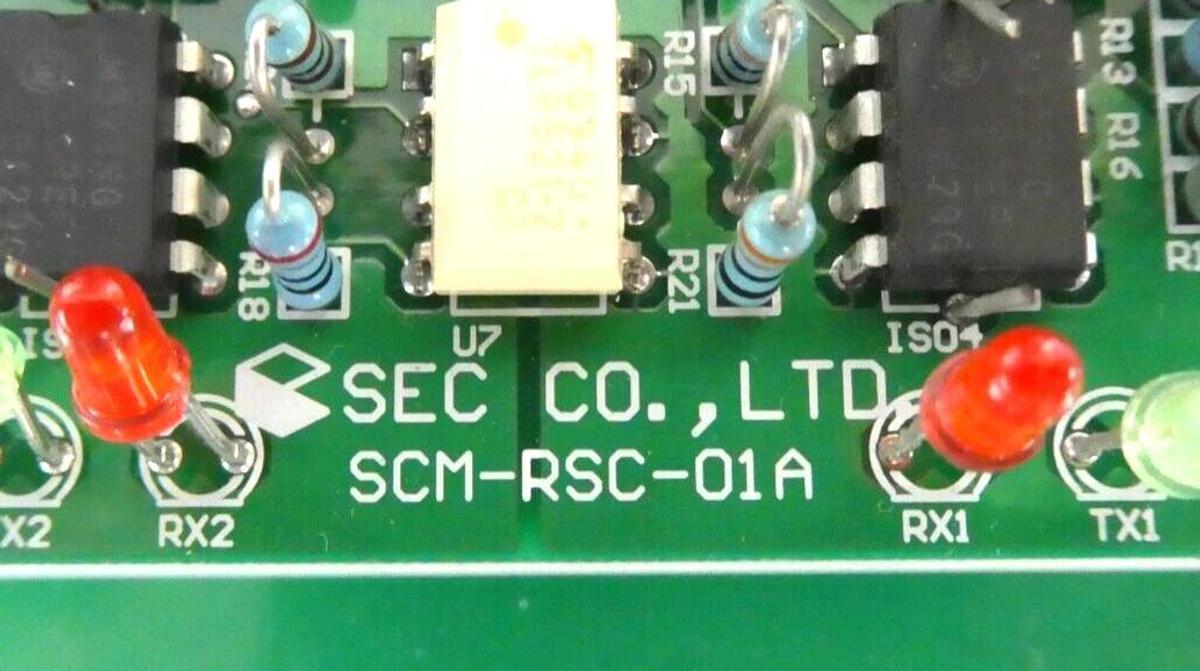 Used SEC CO.,LTD. SCM-BAP-01A BUS Backplane Interface PCB Board SCM-RSC-01A Working