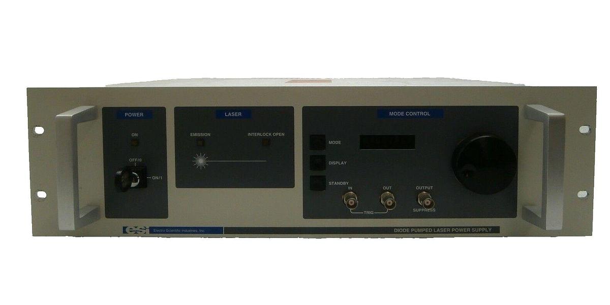 Used ESI 110M-PS Diode Pumped Laser System Power Supply Lightwave Working Surplus