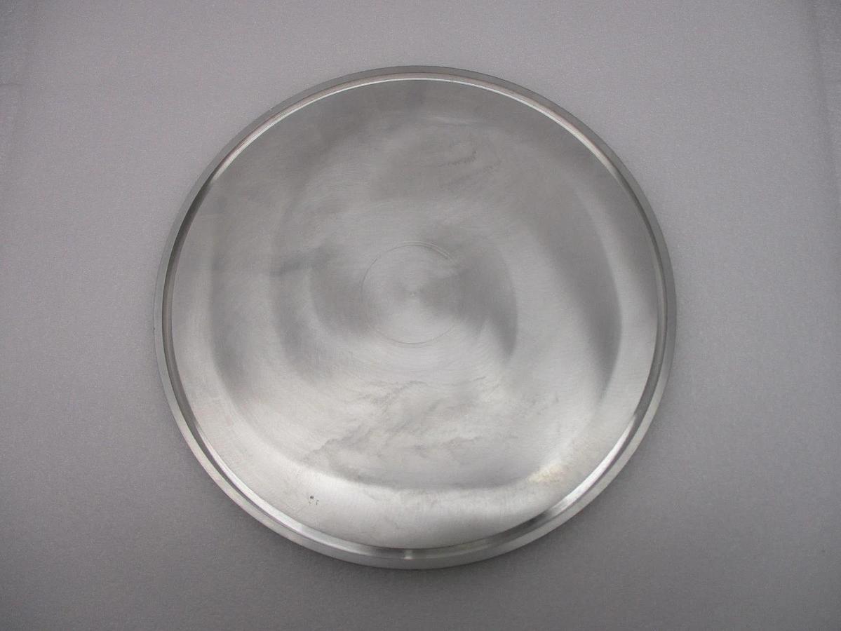 Used TEL Tokyo Electron Bell Jar Blank Off Plate 11.94" MRC Stainless Steel Working