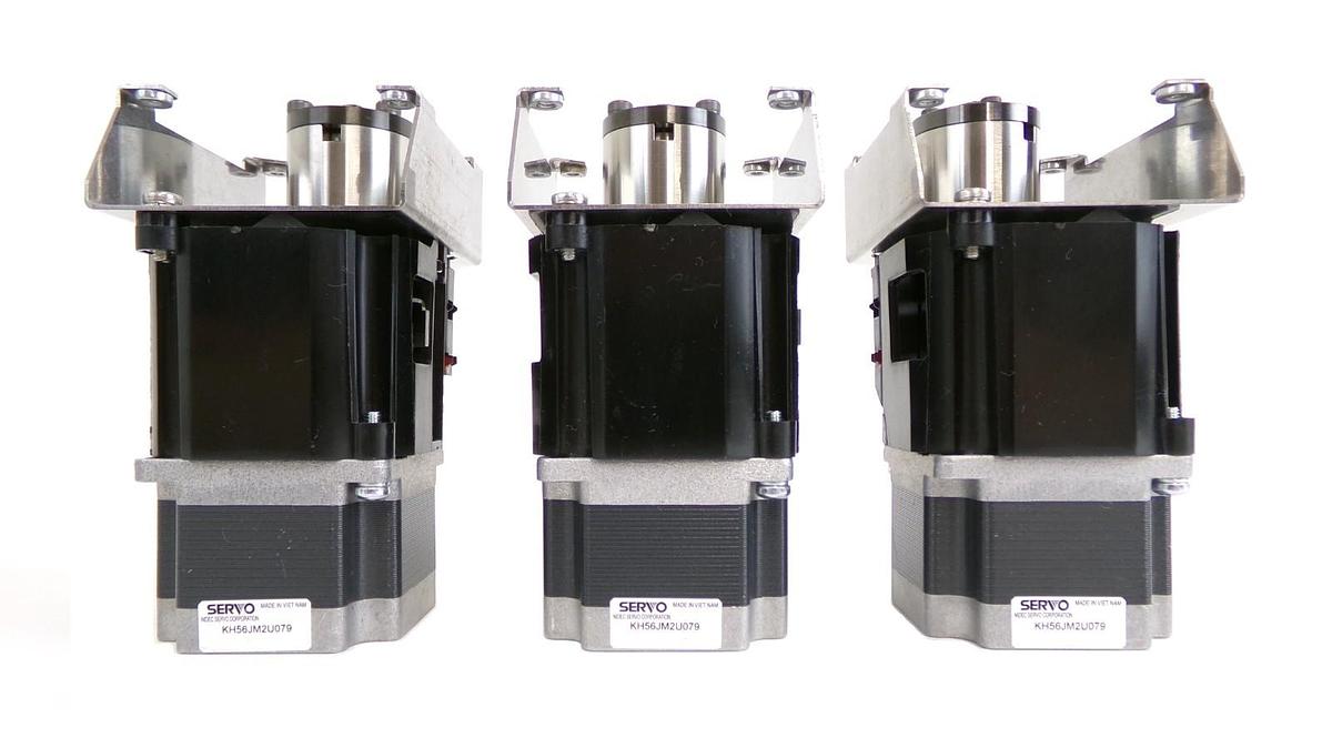 Used Nidec Servo Corporation KH56JM2U079 AC Servo Motor Lot of 3 Working