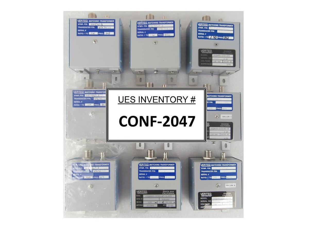 Used Verteq 1069347.3 RF Matching Transformer Ratio 1.40 Reseller Lot of 9 Working